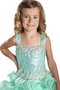 Abito da Cerimonia Bambini con Perline A-Line Ball Gown Bassa in Paillette