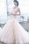 Abito da Sposa con Fiore in Pizzo Monospalla in Tulle in Pizzo