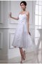 Abito da Sposa Cuore Alta Vita Senza Maniche con Applique A-Line