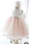 Abito da Cerimonia Bambini A Terra in Organza Alta Vita Farfalla Ornamento Ball Gown