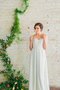 Abito da Sposa A Terra con Increspature A-Line con Piega con Fusciacca