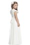 Abito da Cerimonia Bambini Tondo Naturale in Chiffon A Terra Principessa