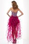 Abito Homecoming Cuore in Tulle Naturale Corto in Raso Satin Elastico