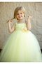 Abito da Cerimonia Bambini Ball Gown in Tulle Cappellino Quadrato con Piega