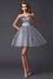 Abito Homecoming in Organza Cerniera Naturale Principessa A-Line