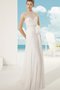 Abito da Sposa Shiena Sheer All Aperto con Perline tradizionale a Riva