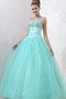 Abito Quinceanera Ball Gown con Perline in Tulle Cuore A-Line