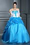 Abito Quinceanera Cuore Lungo A Terra Ball Gown con Increspature