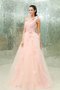 Abito Quinceanera Monospalla con Fiore in Tulle A-Line Ball Gown