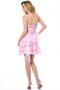 Abito Homecoming in Chiffon Cuore Principessa Mini Cerniera