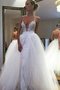 Abito da Sposa A-Line in Tulle Naturale Conotta Senza Maniche