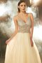 Abito da Sera V-Scollo Ball Gown Schiena Nuda Senza Maniche Naturale