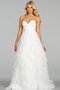 Abito da Sposa Naturale con Festone in Tulle Cuore A-Line