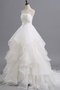 Abito da Sposa Conotta Ball Gown Mini con Festone in Organza