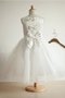 Abito da Cerimonia Bambini Lungo in Tulle Senza Maniche Farfalla Ornamento Ball Gown