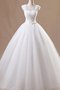 Abito da sposa farfalla ornamento fatto a mano corpetto pieghe con fiore in tulle retro