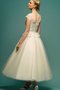 Abito da Sposa Tondo Elegante con Applique in Tulle Vintage