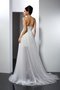 Abito da Sposa Naturale A-Line con Applique Senza Maniche in Tulle