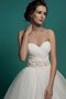 Abito da Sposa Senza Maniche Coda A Strascico Cappella in Organza A-Line Cuore