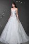 Abito da Sposa Naturale in Raso Lunghi Ball Gown Senza Maniche