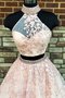 Abito da Ballo con Applique Vintage Elegante A-Line con Perline