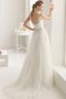 Abito da Sposa Elegante Spazzola Treno Favola in Tulle Cerniera