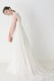 Abito da Sposa in Pizzo A-Line a Riva V-Scollo con Increspature