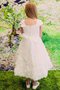 Abito da Cerimonia Bambini Alla Caviglia A-Line con Fiocco Ball Gown Naturale