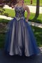 Abito da Sera Ball Gown Conotta A Terra in Tulle con Perline