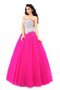 Abito Quinceanera Allacciato Cuore Lunghi Ball Gown Senza Maniche