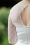 Abito da Sposa in Raso Cerniera A-Line Formale E Informale in Pizzo