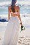 Abito da Sposa Moda A-Line Sogno a Spiaggia Formale E Informale