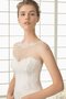 Abito da Sposa A-Line Cuore a Chiesa Shiena Sheer con Festone