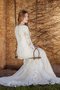 Abito da Sposa Vintage Largo con Piega A Terra Formale E Informale