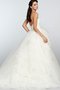 Abito da Sposa A Terra Ball Gown Schiena Nuda con Piega Naturale