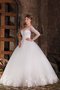 Abito da Sposa Vintage con Mezze Maniche Naturale Ball Gown Barchetta