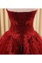 Abito Quinceanera Cerniera in Pizzo Allacciato Ball Gown con Perline