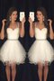 Abito Homecoming A-Line Principessa Senza Maniche in Tulle Cuore