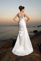 Abito da Sposa con Applique Senza Maniche Sirena a Spiaggia Tondo