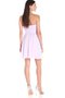 Vestito Laurea Al Ginocchio in Taffeta in Chiffon Naturale con Increspato