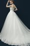 Abito da Sposa in Tulle in Paillette con Applique A-Line con Perline