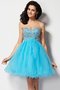 Abito Homecoming Cerniera Cuore A-Line in Tulle Principessa