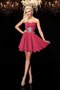 Abito Homecoming Mini Cerniera A-Line in Chiffon Naturale