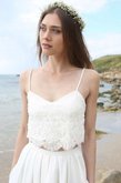 Abito da Sposa con Paillette in Tulle Formale E Informale in Chiffon in Pizzo