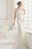 Abito da Sposa Shiena Sheer A-Line con Fiocco Spazzola Treno All Aperto