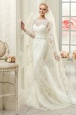 Abito da Sposa Tubino Lunghi Stravagante Sexy con Applique