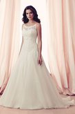 Abito da Sposa a Sala Shiena Sheer in Pizzo Senza Vita Senza Maniche