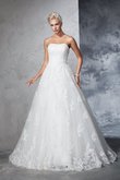 Abito da Sposa Lunghi Coda A Strascico Corto Senza Maniche Ball Gown in Pizzo