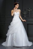 Abito da Sposa con Perline Senza Maniche Coda A Strascico Corto Lungo Ball Gown