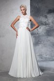 Abito da Sposa in Chiffon con Piega Alta Vita Principessa A-Line